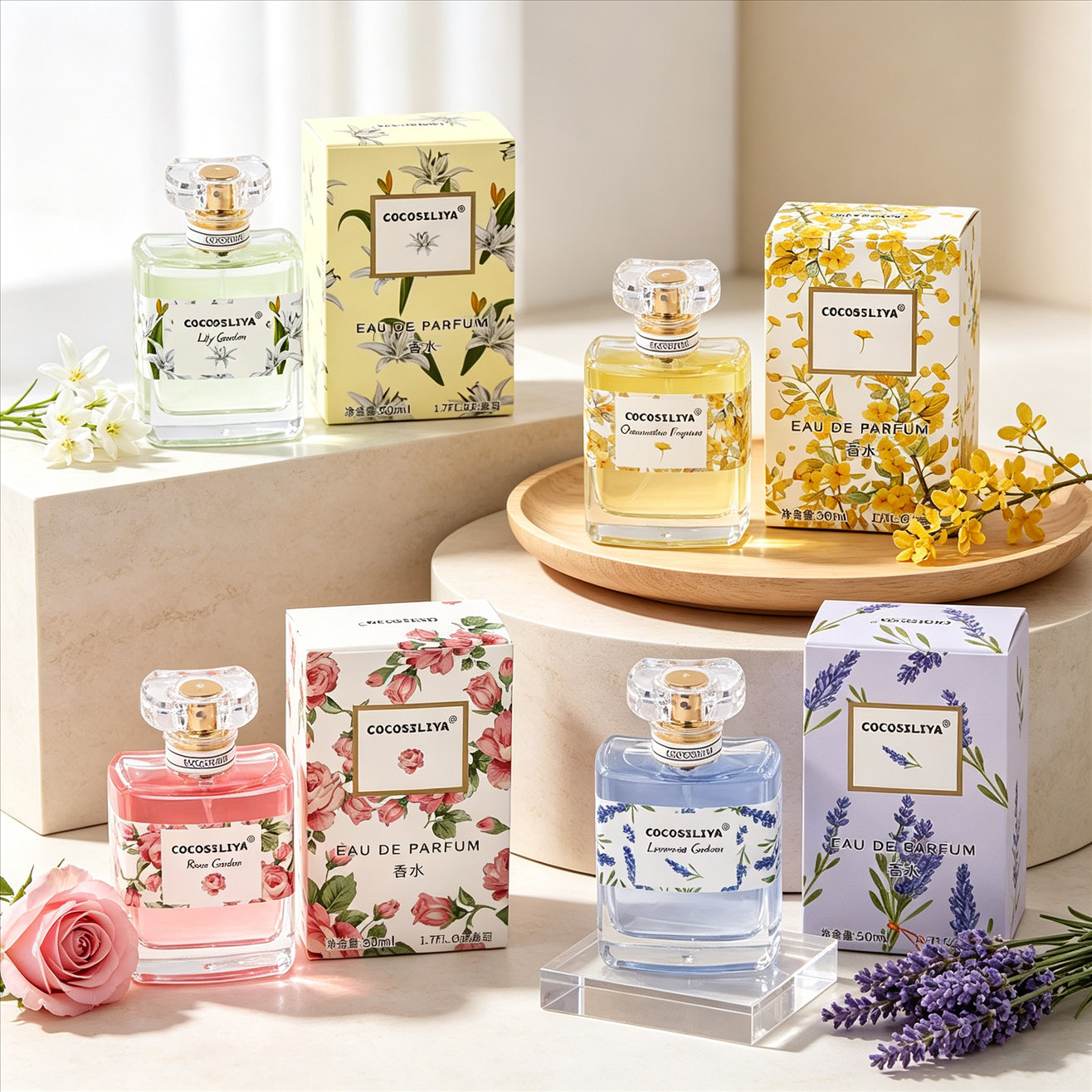 Perfume Fragrance Rose - Женские духи COCOSILIYA, 1,7 унции, упаковка