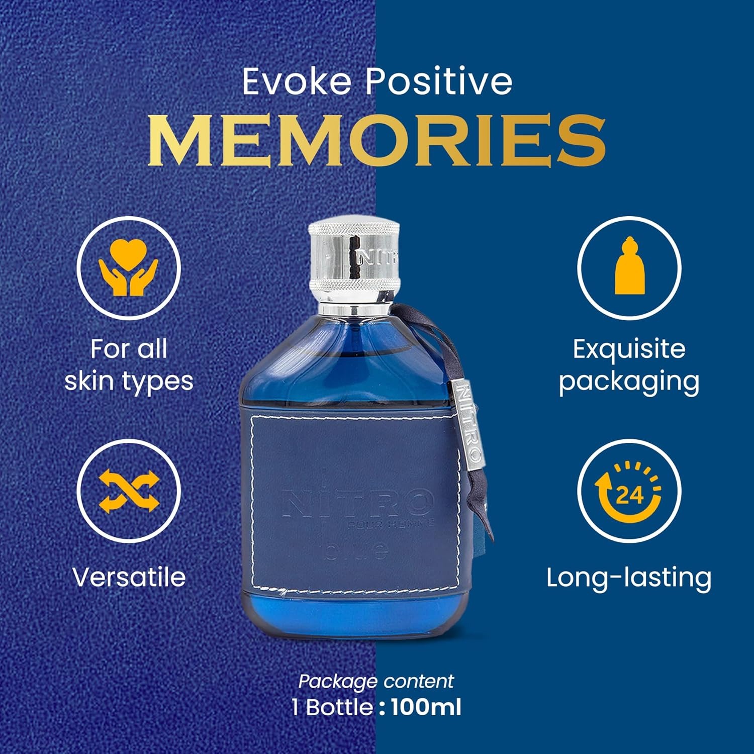 Dumont Nitro Blue 3.4 Oz Eau D – обзор и цена Fragrance Perfume For Man
